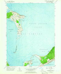 Gardiners Island East 1956 topographic map thumbnail