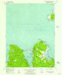 Gardiners Island West 1956 topographic map thumbnail
