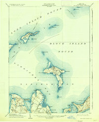 Gardiners Island 1904 topographic map thumbnail