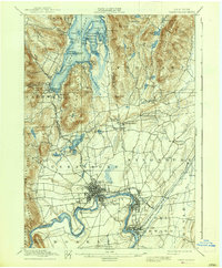 Glens Falls 1938 topographic map thumbnail