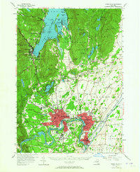 Glens Falls 1955 topographic map thumbnail