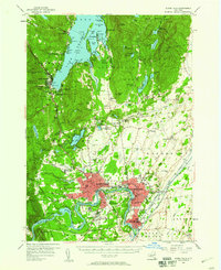 Glens Falls 1955 topographic map thumbnail