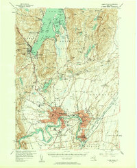 Glens Falls 1955 topographic map thumbnail