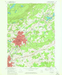 Gloversville 1970 topographic map preview