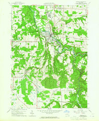 Gowanda 1963 topographic map thumbnail