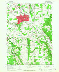 Hamburg 1965 topographic map thumbnail