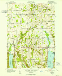 Honeoye 1951 topographic map thumbnail