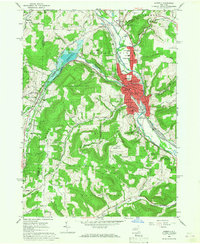 Hornell 1965 topographic map thumbnail