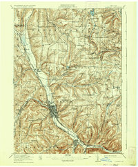 Hornell 1918 topographic map thumbnail