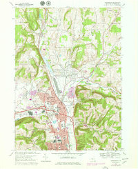Horseheads 1978 topographic map thumbnail