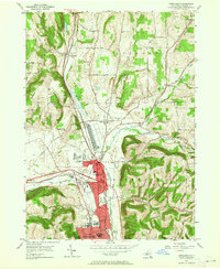 Horseheads 1953 topographic map thumbnail