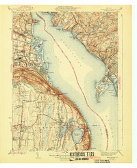 Haverstraw 1943 topographic map thumbnail