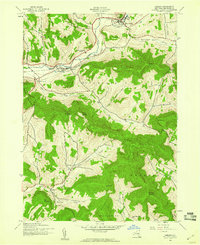Hobart 1945 topographic map thumbnail