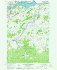 Hogansburg 1964 topographic map thumbnail
