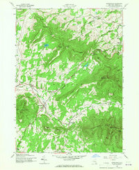 Hensonville 1945 topographic map thumbnail