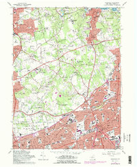 Hicksville 1967 topographic map thumbnail