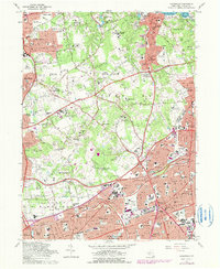 Hicksville 1967 topographic map thumbnail