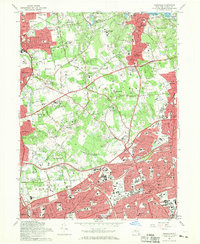 Hicksville 1967 topographic map thumbnail