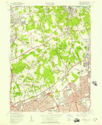 Hicksville 1954 topographic map thumbnail
