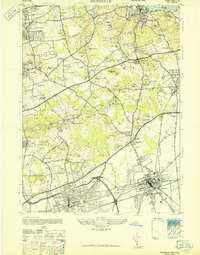 Hicksville 1947 topographic map thumbnail