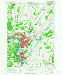 Hudson Falls 1966 topographic map thumbnail