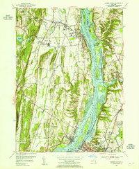 Hudson North 1953 topographic map thumbnail