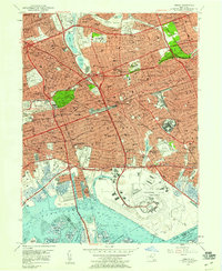 Jamaica 1957 topographic map thumbnail
