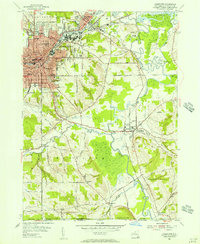 Jamestown 1954 topographic map thumbnail