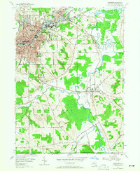 Jamestown 1954 topographic map thumbnail
