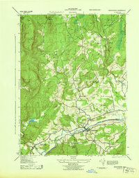 Kerhonkson 1943 topographic map thumbnail