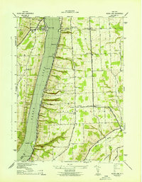 Keuka Lake topographic map thumbnail