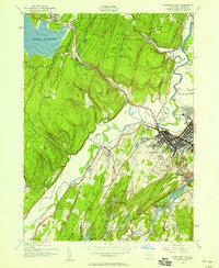 Kingston West 1942 topographic map preview