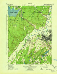 Kingston West 1943 topographic map preview