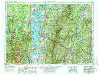 Lake Champlain 1962 topographic map thumbnail