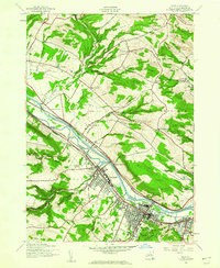 Ilion 1943 topographic map thumbnail