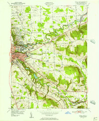 Ithaca East 1949 topographic map thumbnail