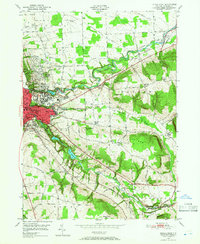 Ithaca East 1949 topographic map thumbnail