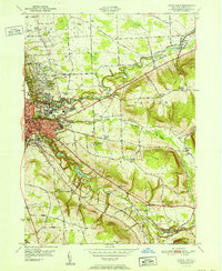 Ithaca East 1951 topographic map thumbnail
