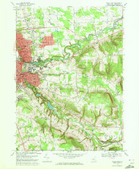 Ithaca East 1969 topographic map thumbnail