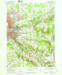 Ithaca East 1969 topographic map thumbnail
