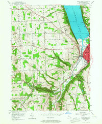 Ithaca West 1949 topographic map thumbnail