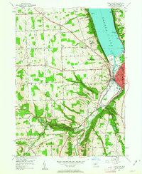 Ithaca West 1949 topographic map thumbnail