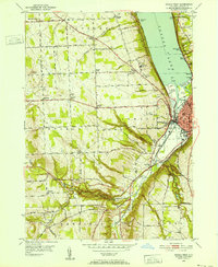 Ithaca West 1949 topographic map thumbnail