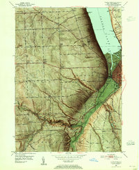 Ithaca West 1949 topographic map thumbnail