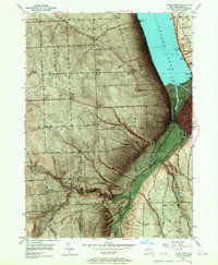 Ithaca West 1949 topographic map thumbnail