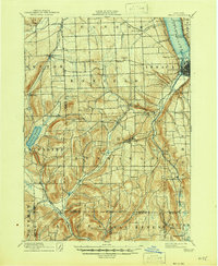 Ithaca 1895 topographic map thumbnail
