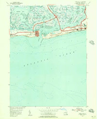 Jones Inlet 1954 topographic map thumbnail