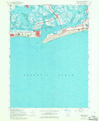 Jones Inlet 1967 topographic map thumbnail