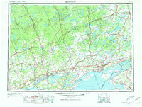 Kingston 1954 topographic map thumbnail