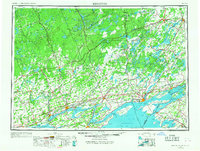 Kingston 1954 topographic map thumbnail